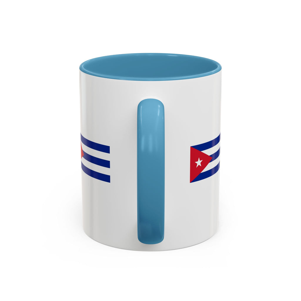 Cuba Flag Accent Coffee Mug — 11/15oz Ceramic Travel-Ready Tea & Coffee Cup