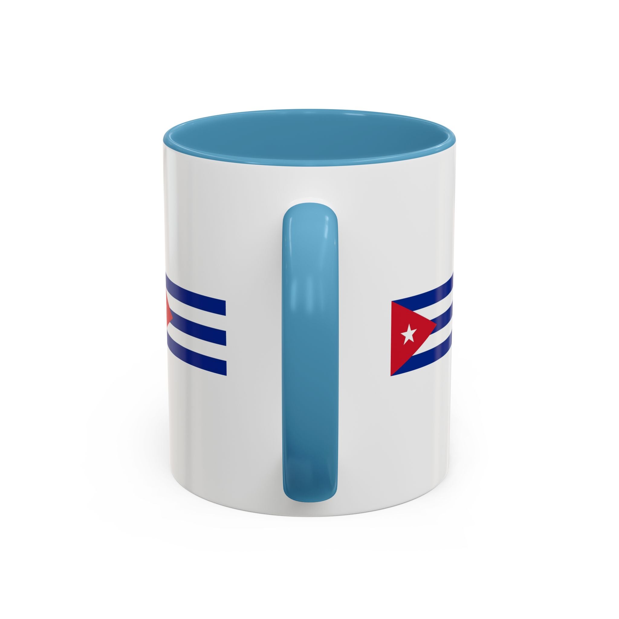 Cuba Flag Accent Coffee Mug — 11/15oz Ceramic Travel-Ready Tea & Coffee Cup