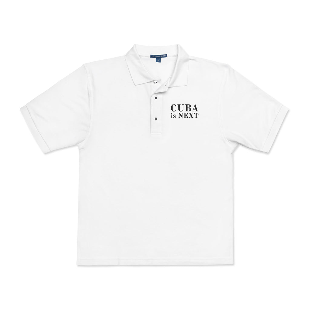 Embroidered "CUBA IS NEXT" Polo Shirt