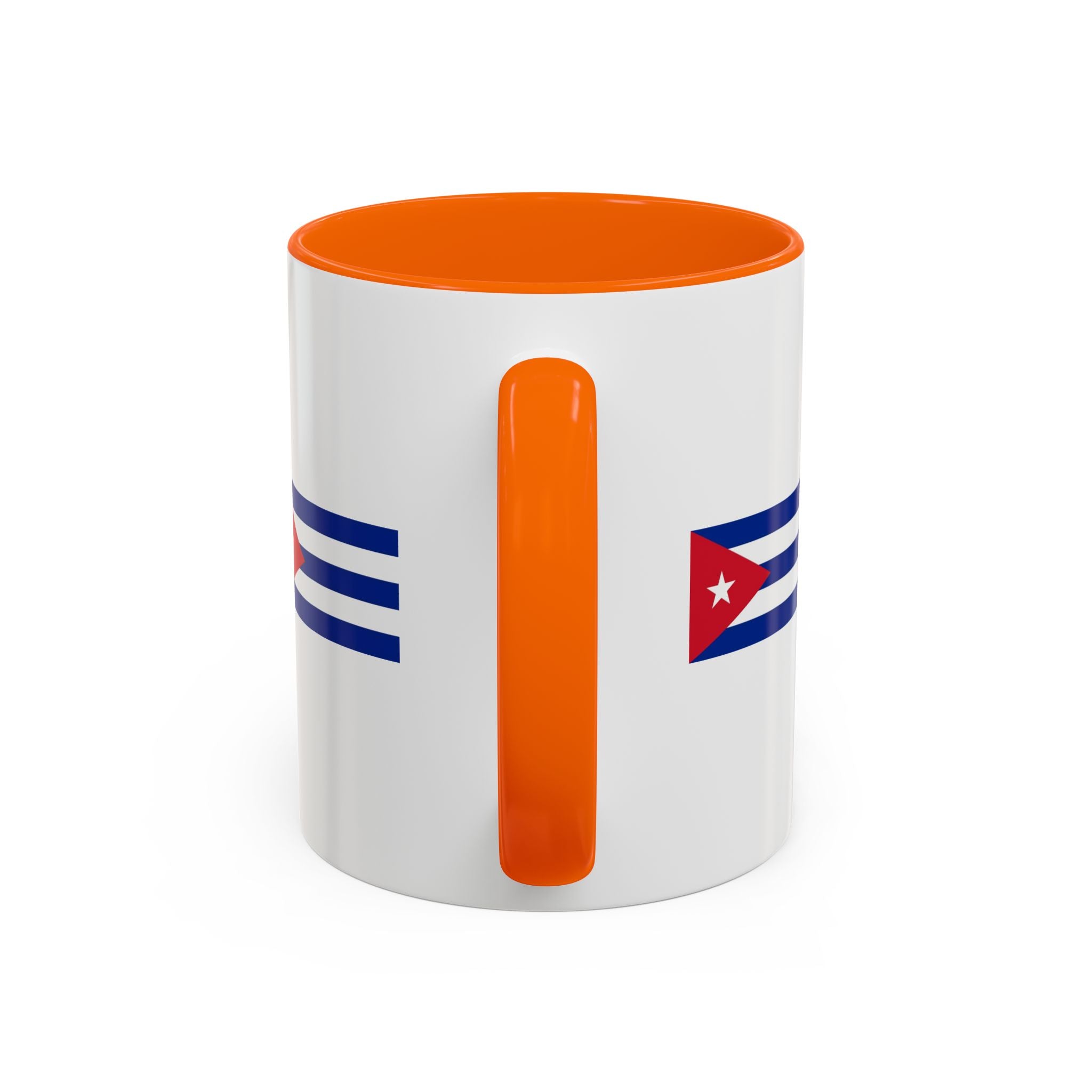 Cuba Flag Accent Coffee Mug — 11/15oz Ceramic Travel-Ready Tea & Coffee Cup