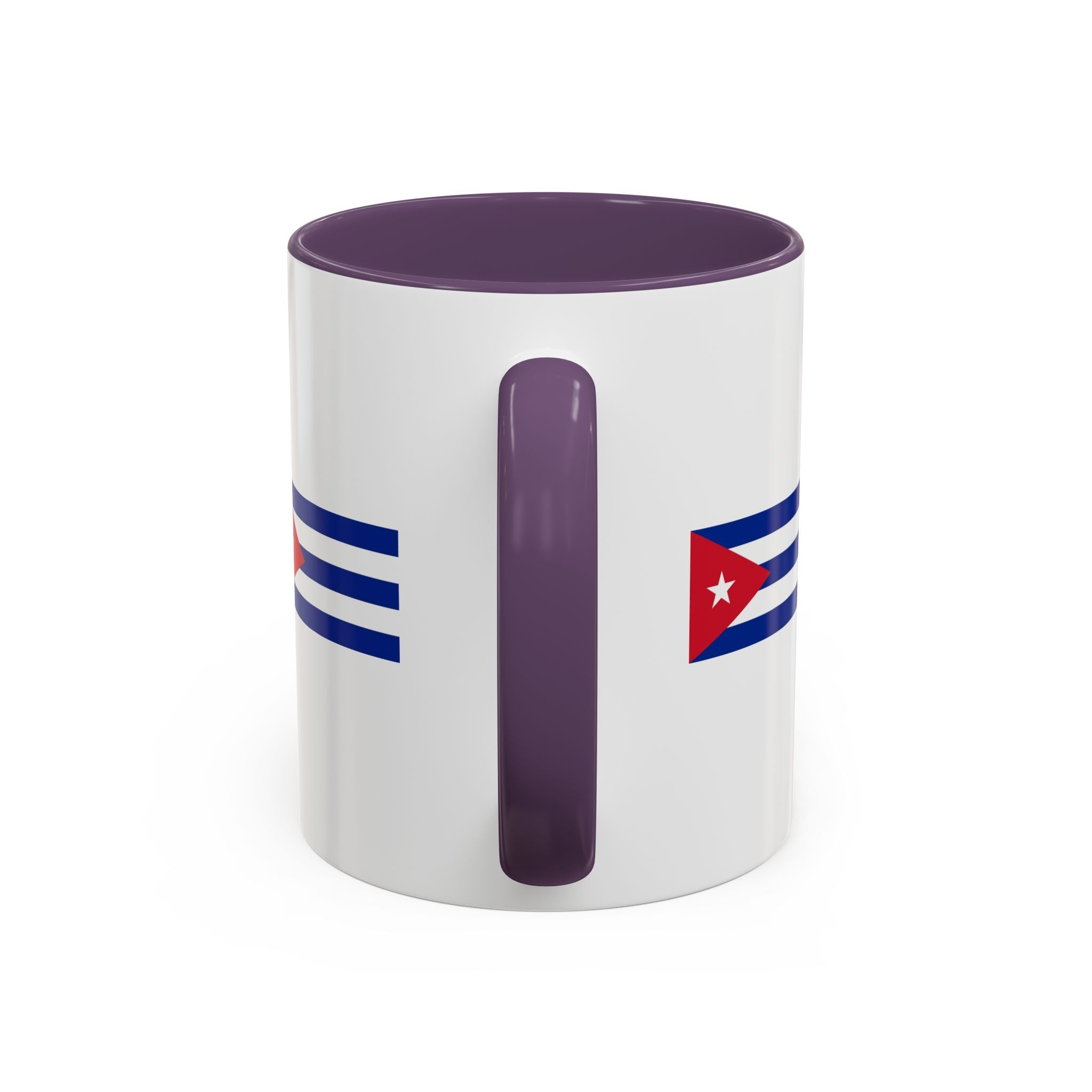 Cuba Flag Accent Coffee Mug — 11/15oz Ceramic Travel-Ready Tea & Coffee Cup