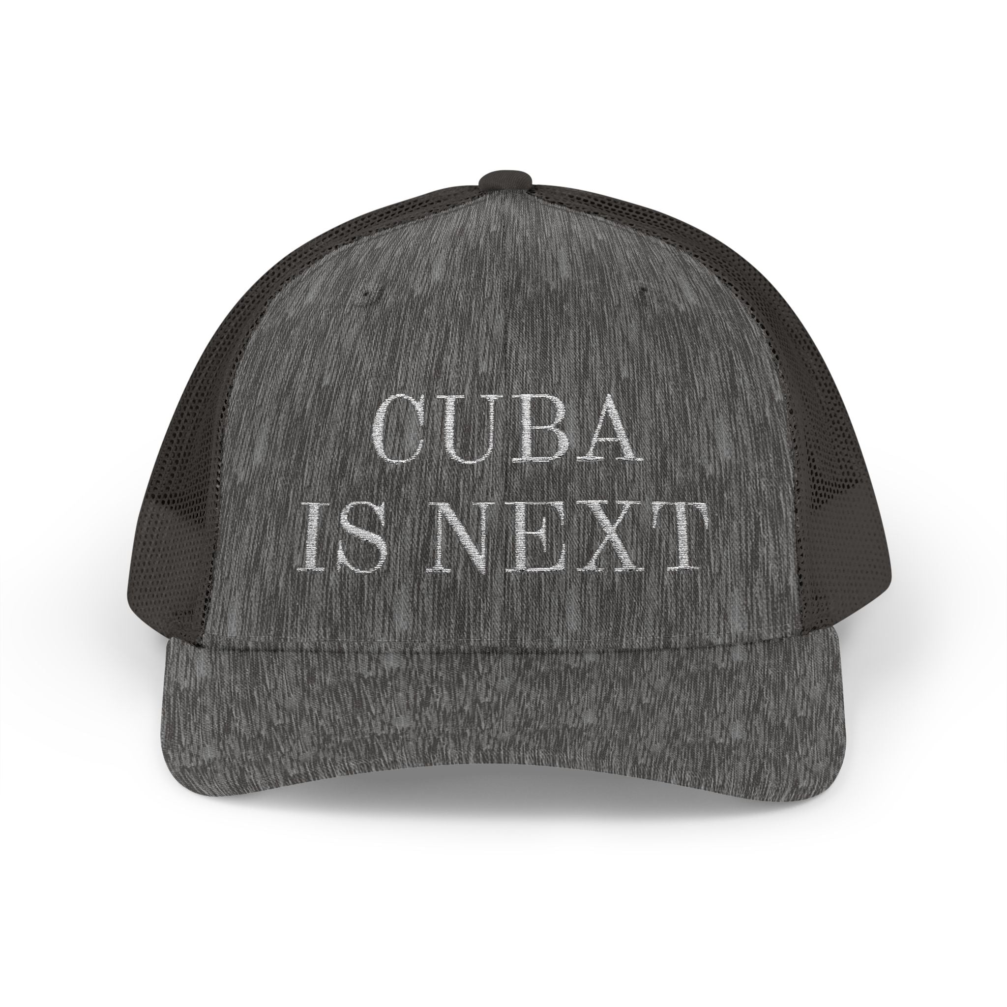 Trucker Cap — "Cuba Is Next" Embroidered Snapback
