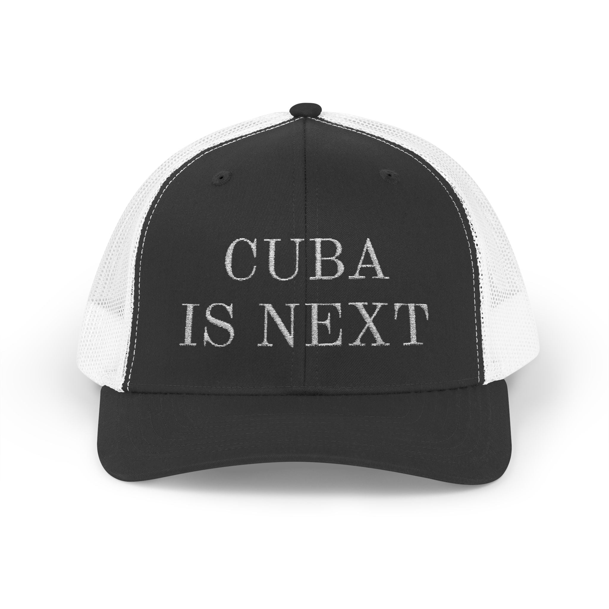 Trucker Cap — "Cuba Is Next" Embroidered Snapback