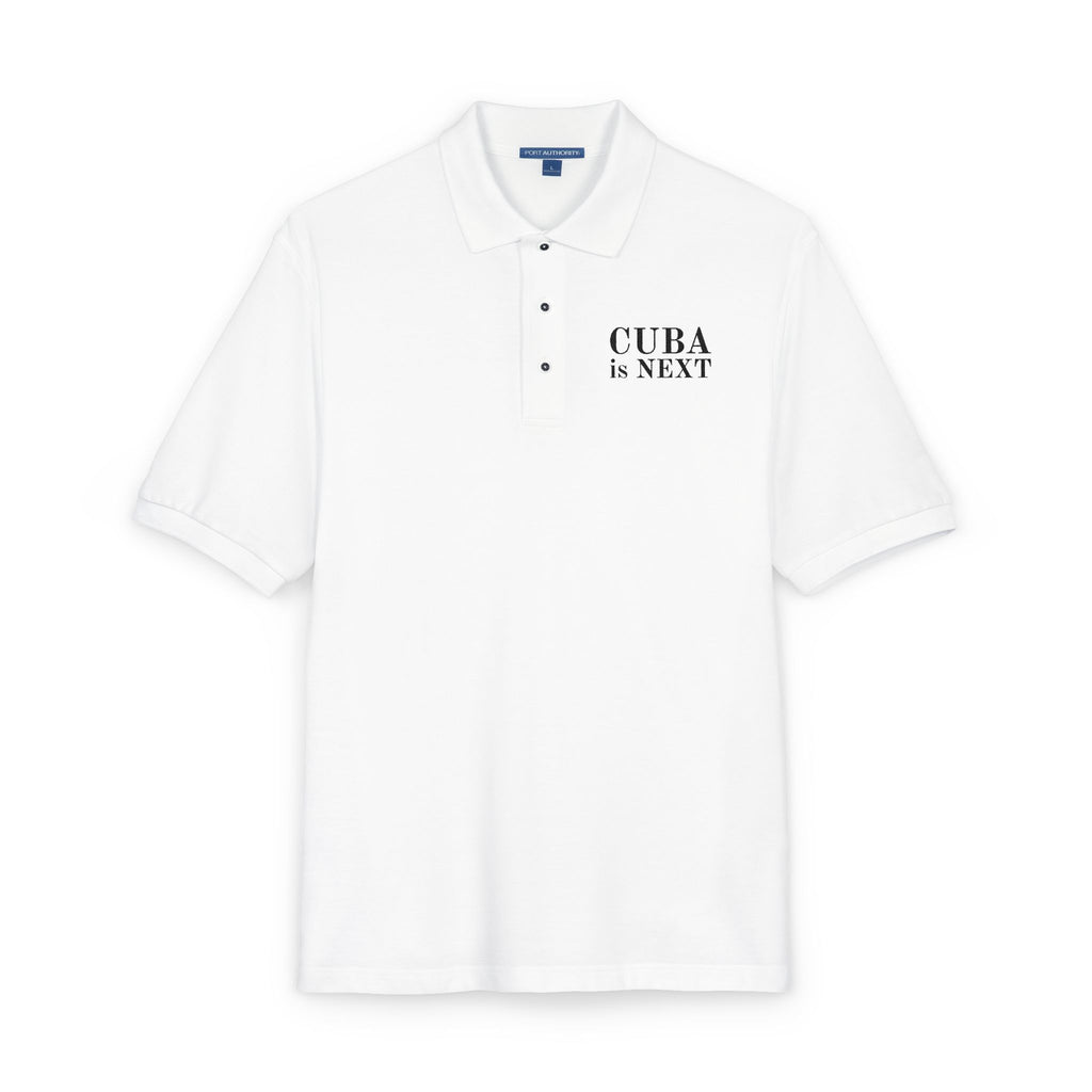 Embroidered "CUBA IS NEXT" Polo Shirt