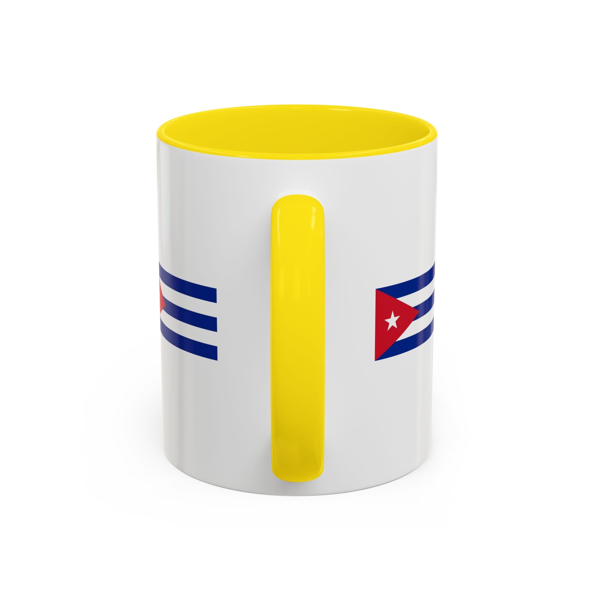Cuba Flag Accent Coffee Mug — 11/15oz Ceramic Travel-Ready Tea & Coffee Cup