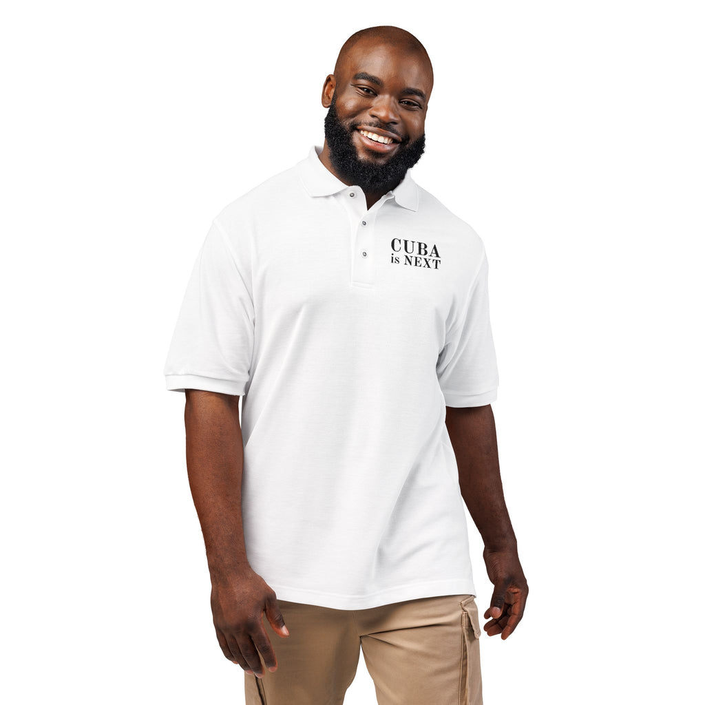 Embroidered "CUBA IS NEXT" Polo Shirt