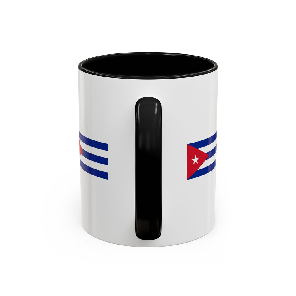 Cuba Flag Accent Coffee Mug — 11/15oz Ceramic Travel-Ready Tea & Coffee Cup