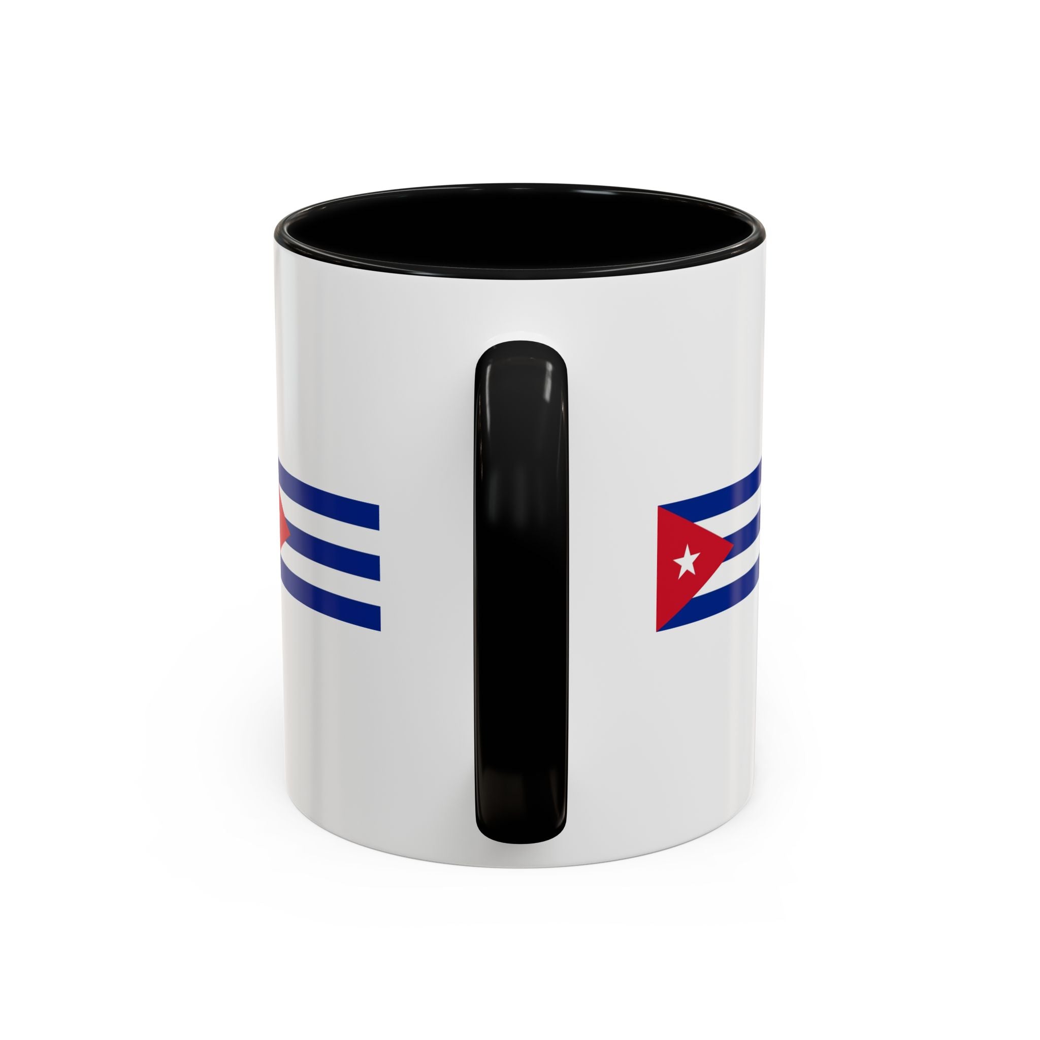 Cuba Flag Accent Coffee Mug — 11/15oz Ceramic Travel-Ready Tea & Coffee Cup