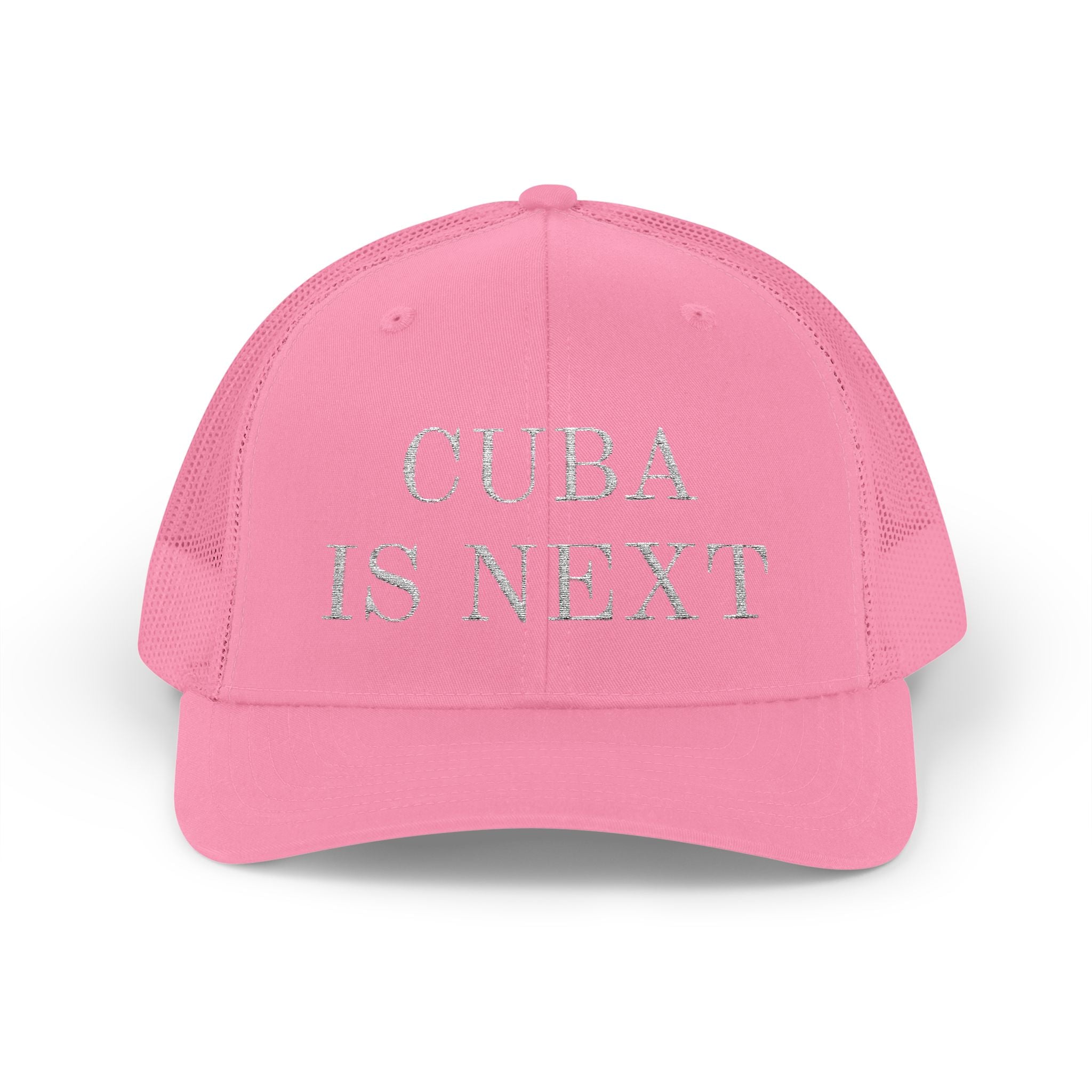 Trucker Cap — "Cuba Is Next" Embroidered Snapback