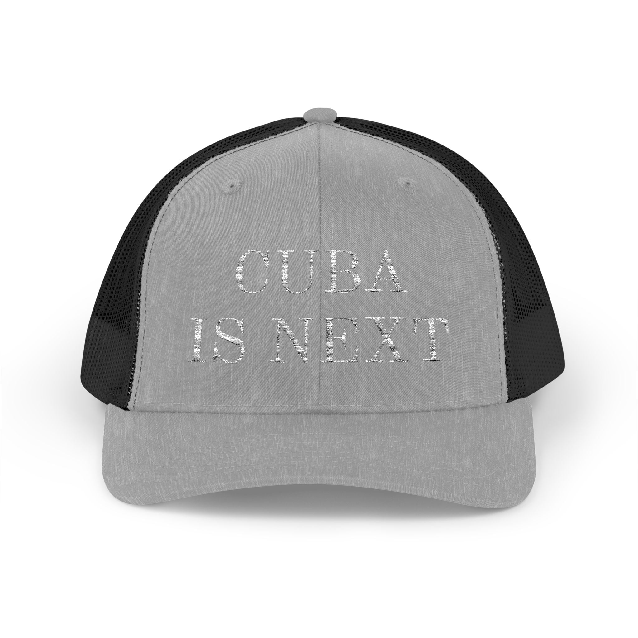 Trucker Cap — "Cuba Is Next" Embroidered Snapback