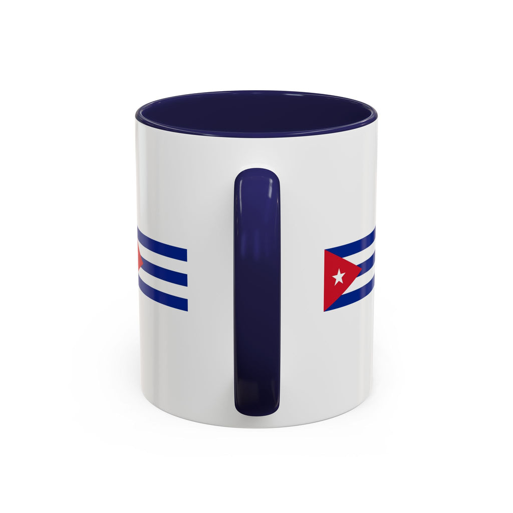 Cuba Flag Accent Coffee Mug — 11/15oz Ceramic Travel-Ready Tea & Coffee Cup